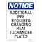 Signmission OSHA Notice Sign, Additional PPE Required Changing, 7in X 5in Decal, 5" W, 7" H, Portrait OS-NS-D-57-V-10054 - alternate 1
